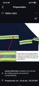 Camiseta Manga Curta Malha PV com Faixa Refletiva - Uniforme Profissional