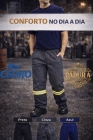 Calça de Brim com Faixa Refletiva - Uniforme Profissional