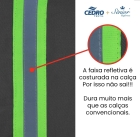 Calça de Brim com Faixa Refletiva - Uniforme Profissional