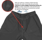 Calça de Brim com Faixa Refletiva - Uniforme Profissional