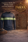 Camiseta Manga Longa Malha PV com Faixa Refletiva - Uniforme Profissional