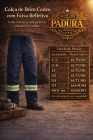 Calça de Brim com Faixa Refletiva - Uniforme Profissional